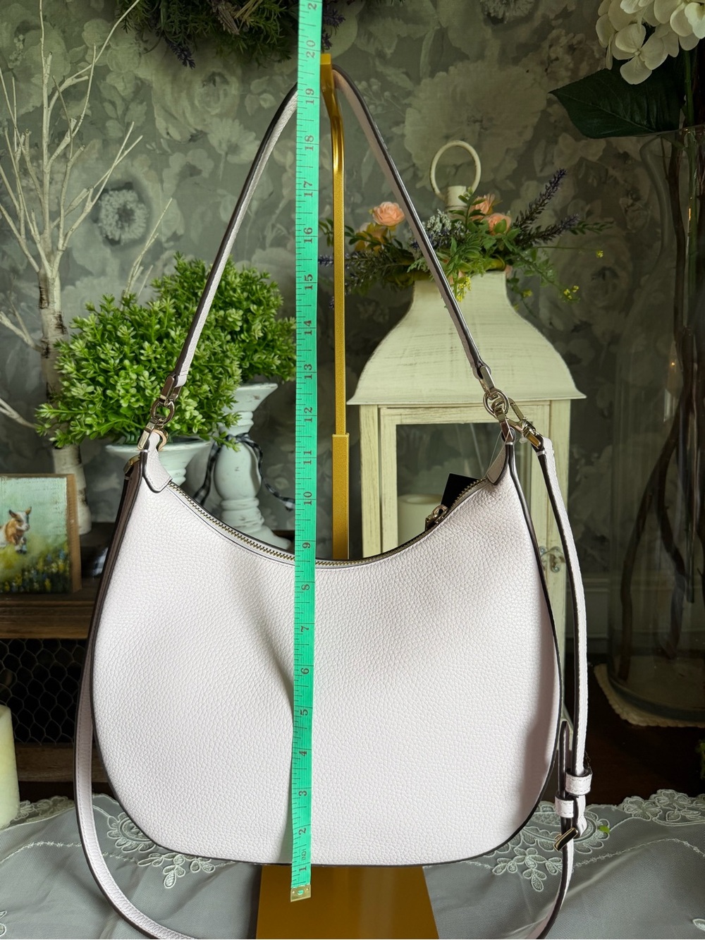 NWT Kate Spade New York pale amethyst pebbled leather shoulder crossbody handbag - Picture 5 of 7